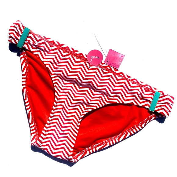Xhilaration Other - NEW Xhilaration Bikini Bottom Red White Size Small